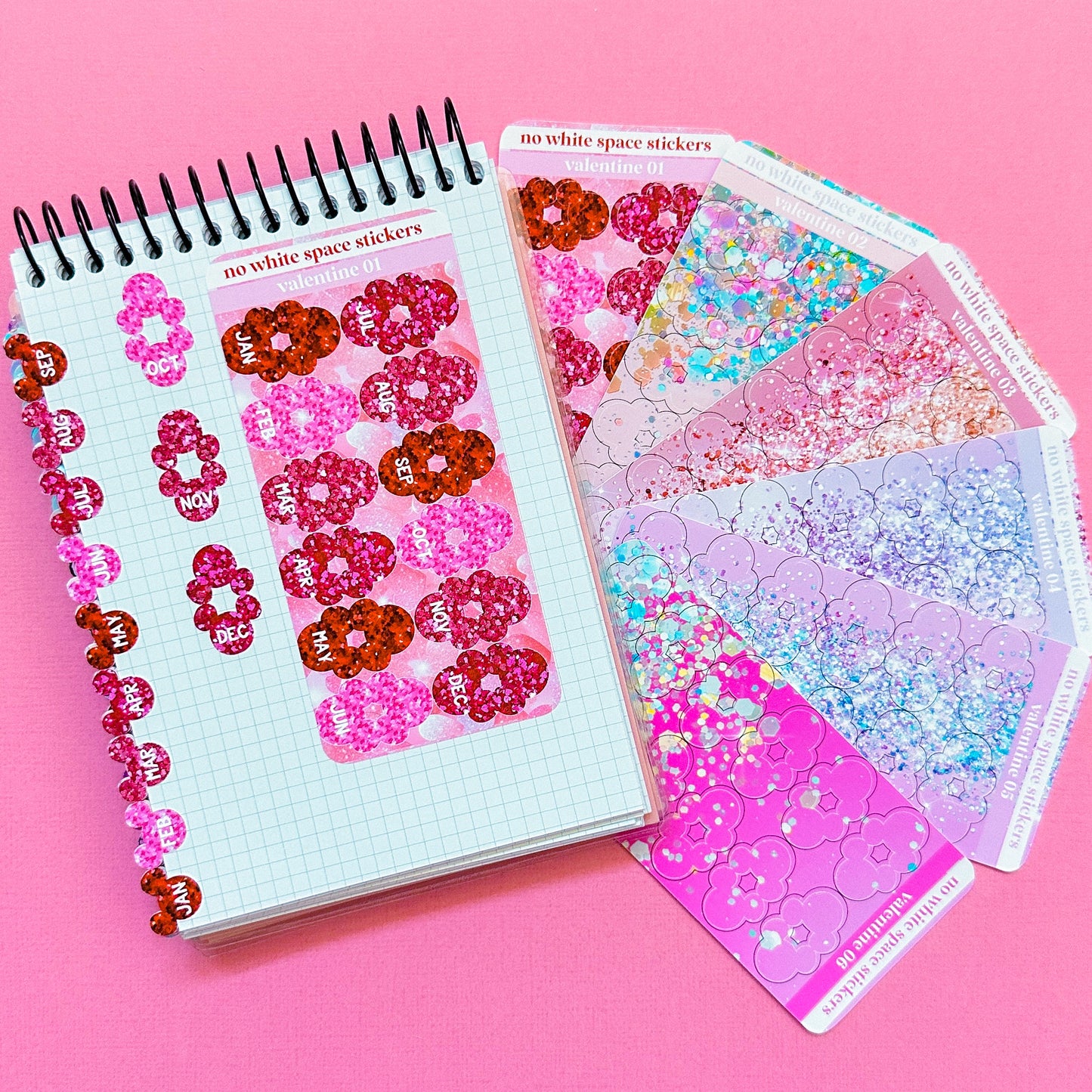 Miniature Paper Mouse Tabs (0.5") - Fold Over Page Tabs (Valentine 2025)