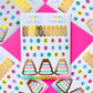 FOILED Paper Deco Stickers - Birthday