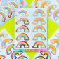 FOILED Paper Deco Stickers - Rainbows