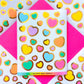 FOILED Paper Deco Stickers - Hearts (Bold)