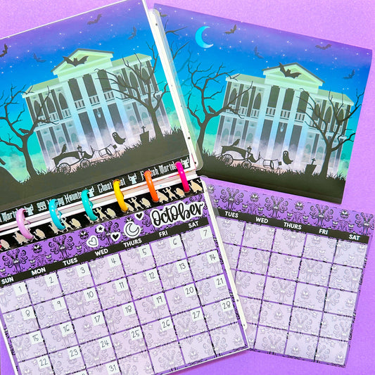 5x7 Full Page Sticker SET - DL Haunted Mansion (Undated)