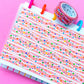 15MM Foiled Washi Tape - Pink Cake Castle