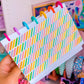 15MM Foiled Washi Tape - Rainbow + Gold Stripes