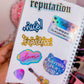 Glitter Waterproof Sticker - Reputation