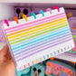 5MM Foiled Washi Tape - Pastels Rainbow Confetti (Holo Foil)