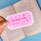 Journaling Paper Sticker - BOOKCLUB Ticket