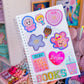 Glitter Waterproof Sticker - Pink Boba