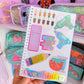 Glitter Waterproof Sticker - Pink Fridge