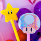 Glitter Waterproof Sticker - Kawaii Gamer