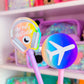 Glitter Waterproof Sticker - Travel Icons