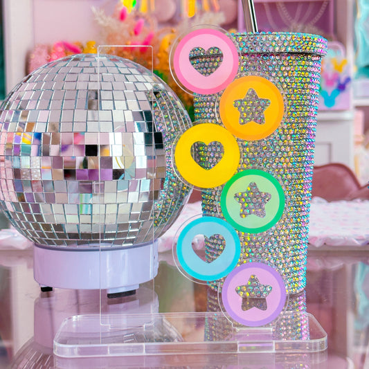 Acrylic Washi Stand - Rainbow Discs