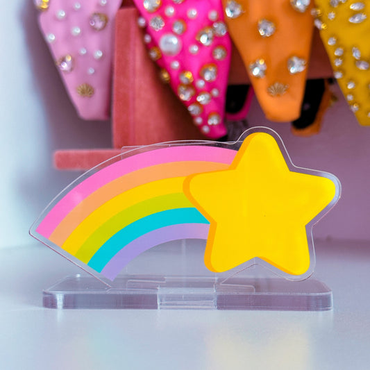 Acrylic Sticky Note Holder - Shooting Star