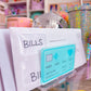 Acrylic Sticky Note Holder - Blue Credit Card