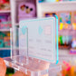 Acrylic Sticky Note Holder - Blue Credit Card