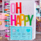 Acrylic Sticky Note Holder - Blue Credit Card