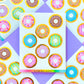 FOILED Paper Deco Stickers - Donuts