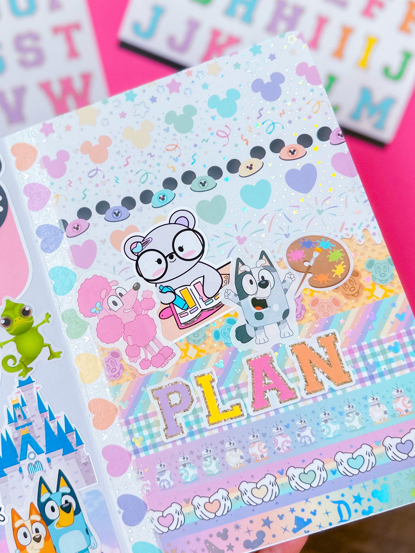 Varsity Alphabet Stickers (SET) - Rainbow