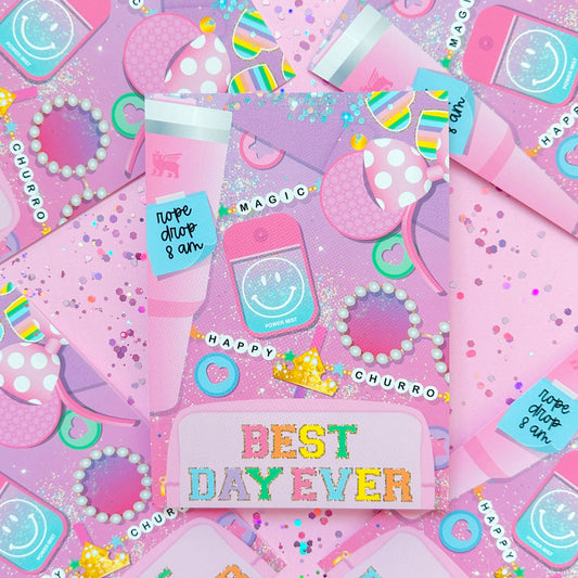 *Friday 9/22 PBC* PREMIUM LUXE ART CARD - "Best Day Ever" Flatlay