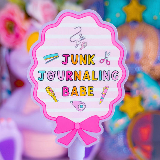 Waterproof Sticker - Junk Journaling Babe