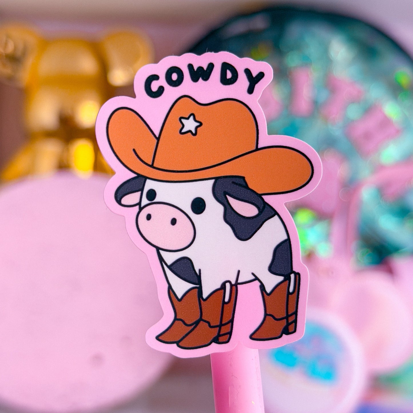 Waterproof Sticker - Cowdy!
