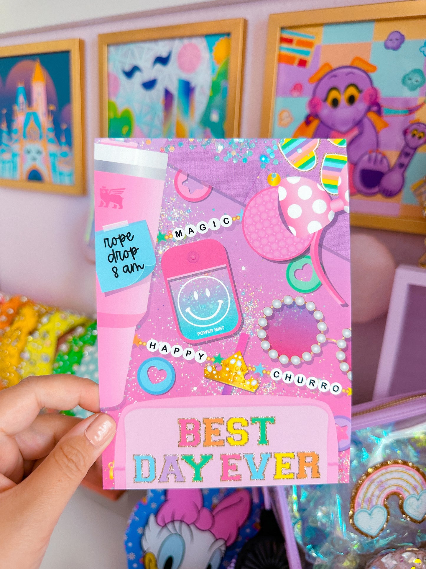 *Friday 9/22 PBC* PREMIUM LUXE ART CARD - "Best Day Ever" Flatlay