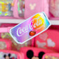 Glitter Waterproof Sticker - Soda (Cherry)