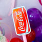 Glitter Waterproof Sticker - SODA (Red)