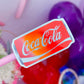 Glitter Waterproof Sticker - SODA (Red)