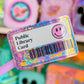 Waterproof Sticker - Daydreamers Only Rainbow