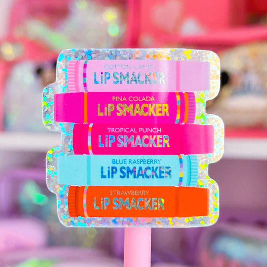 Glitter Waterproof Sticker - Flavored Lip Balms