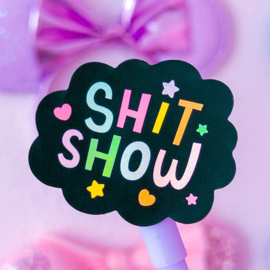 Glitter Waterproof Sticker - S-Show