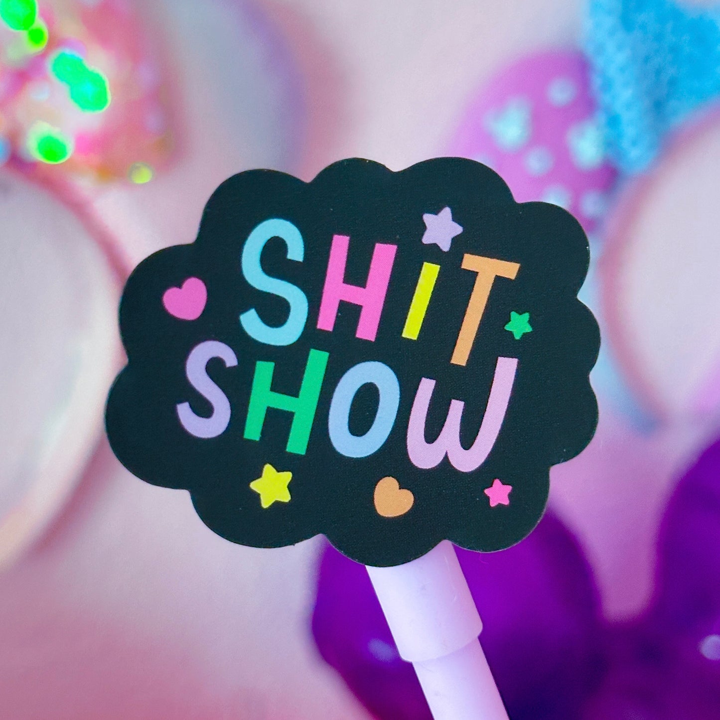 Glitter Waterproof Sticker - S-Show