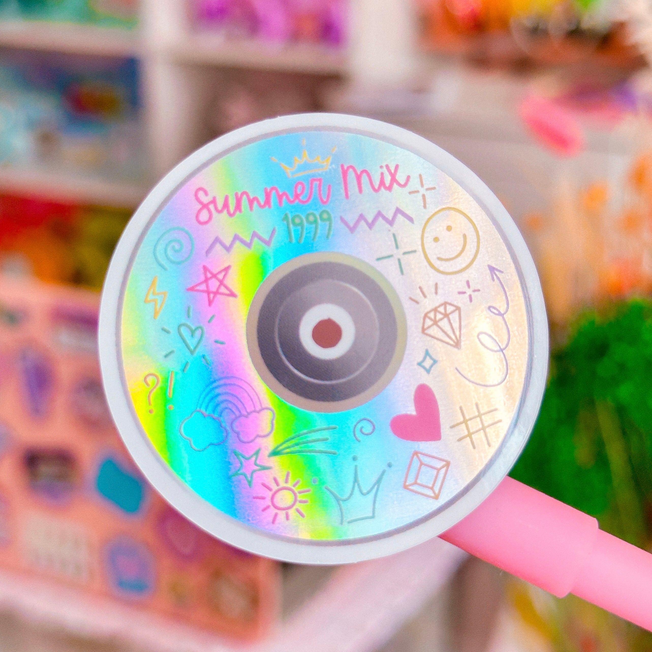 Waterproof Sticker - CD-ROM Summer Mix 1999 – NoWhiteSpaceStickers