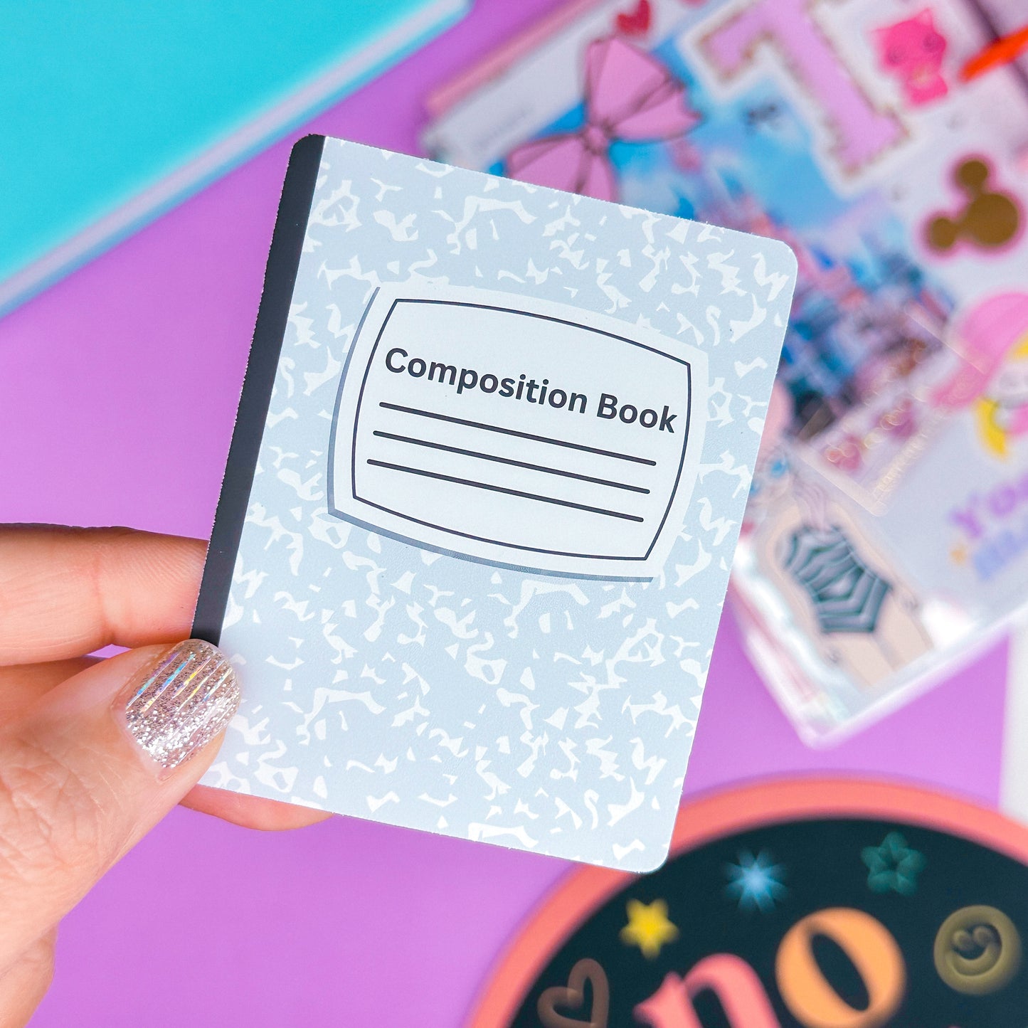 Paper Sticker - Mini Composition Notebook