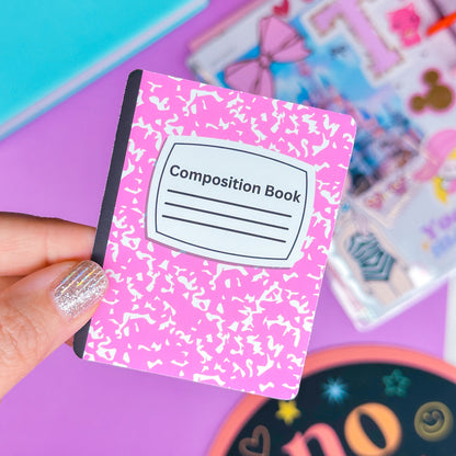 Paper Sticker - Mini Composition Notebook
