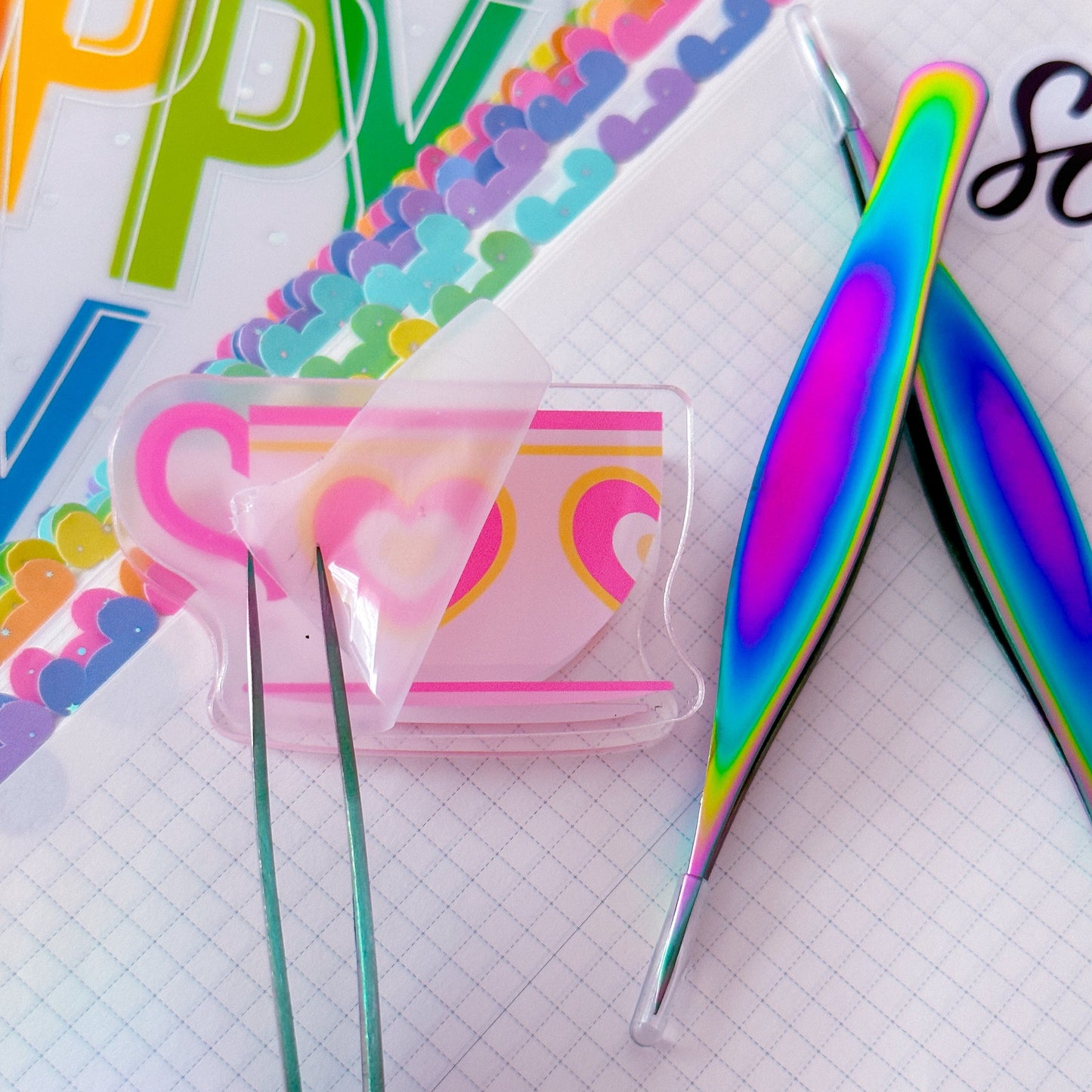 Precision Tweezers - Oil Slick