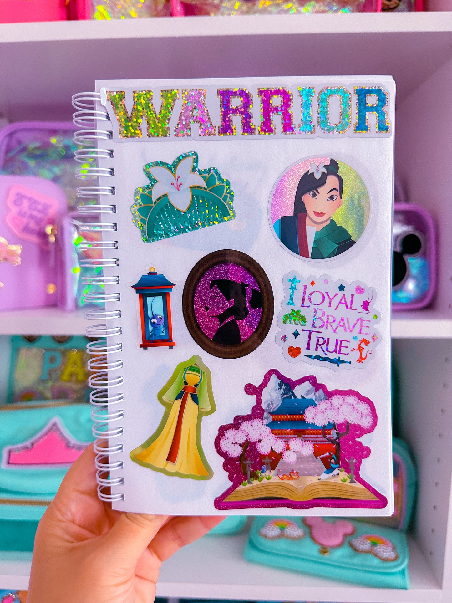 Waterproof Sticker - (Mulan) Princess Profile