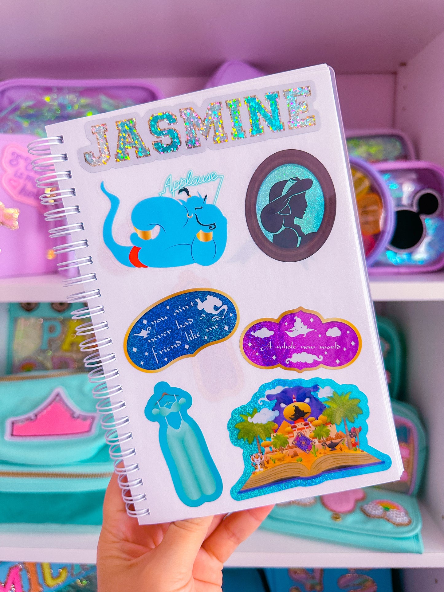 Waterproof Sticker - (Jasmine) Princess Profile