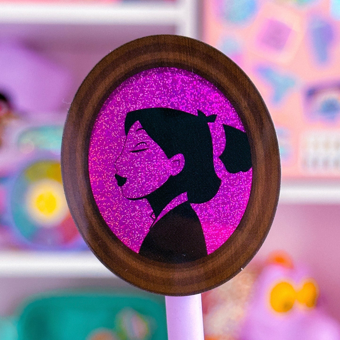 Waterproof Sticker - (Mulan) Princess Profile