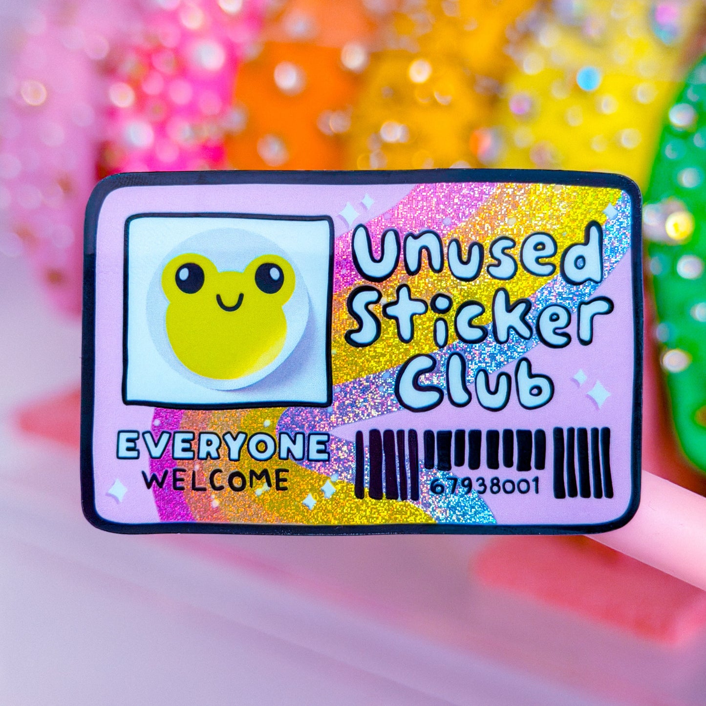 Waterproof Sticker - Unused Sticker Club CARD