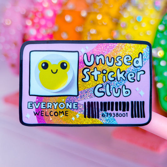 Waterproof Sticker - Unused Sticker Club CARD