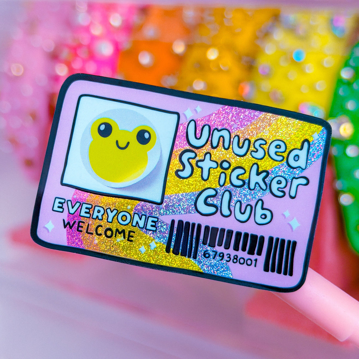 Clvb Sticker Waterproof Sticker - Unused Sticker Club CARD – NoWhiteSpaceStickers