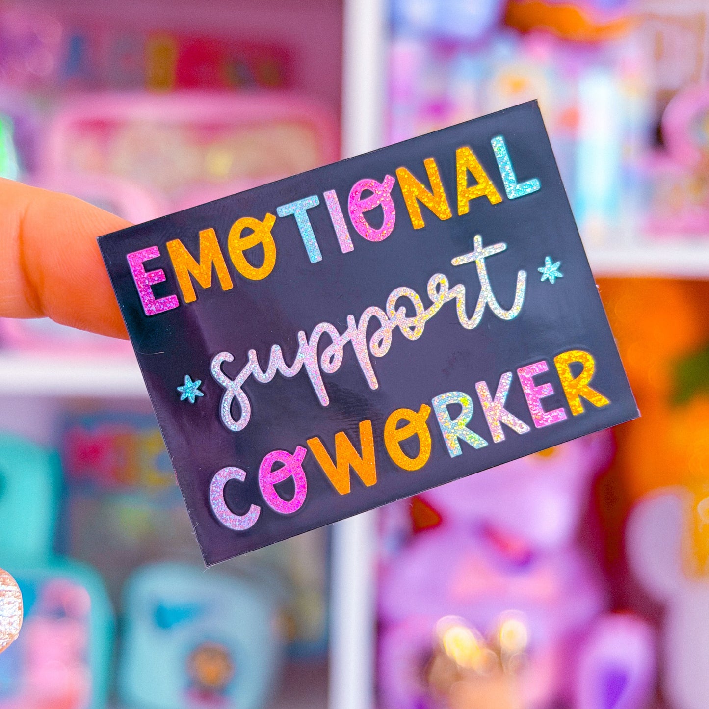 Waterproof Sticker - Emotional Support Coworker