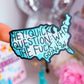 Waterproof Sticker - Hey! QUICK QUESTION America