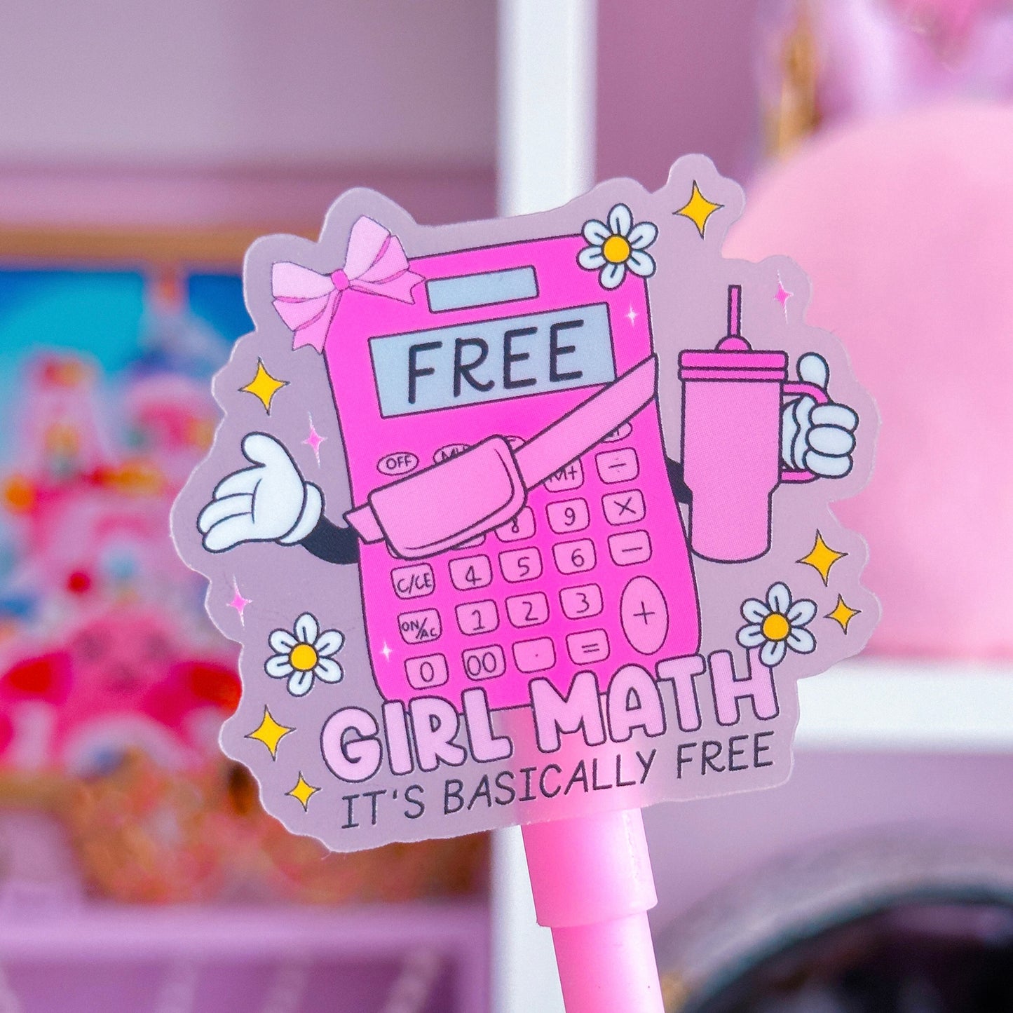 Waterproof Sticker - Girl Math Girlie