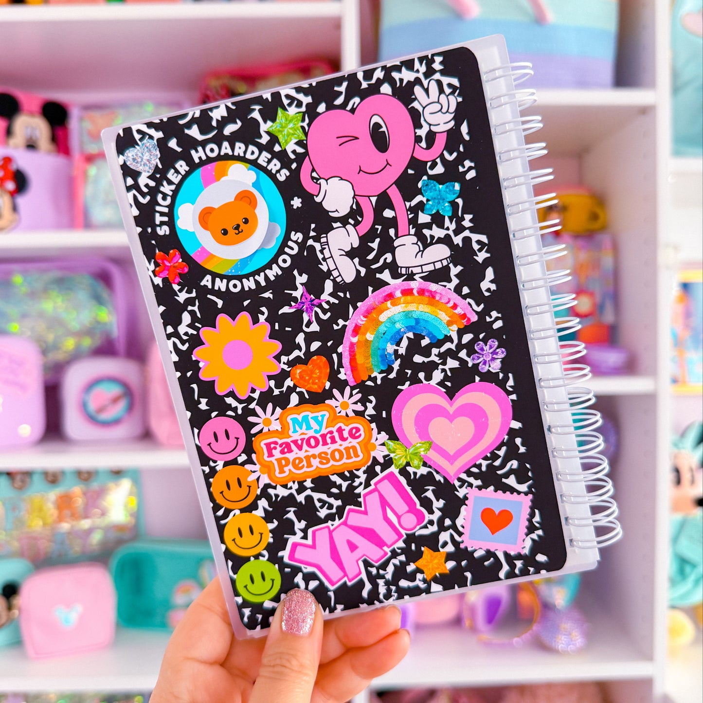 5x7 Reusable Sticker Release Book - Composition Style