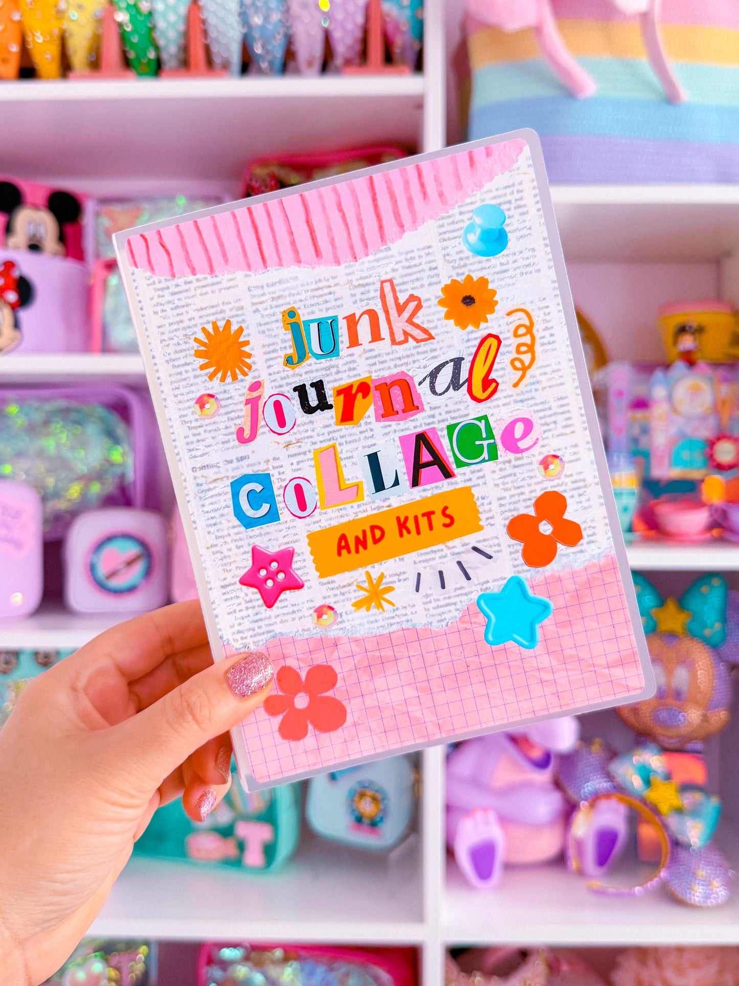 5x7 Junk Journal Storage Book - Junk Journal Collage + Kits