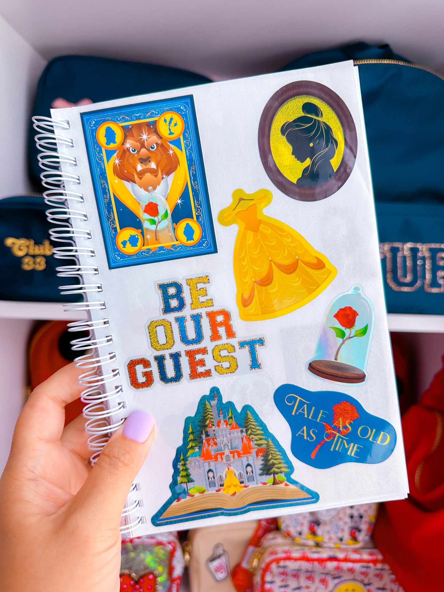 Waterproof Sticker - (Belle) XS Glass Rose