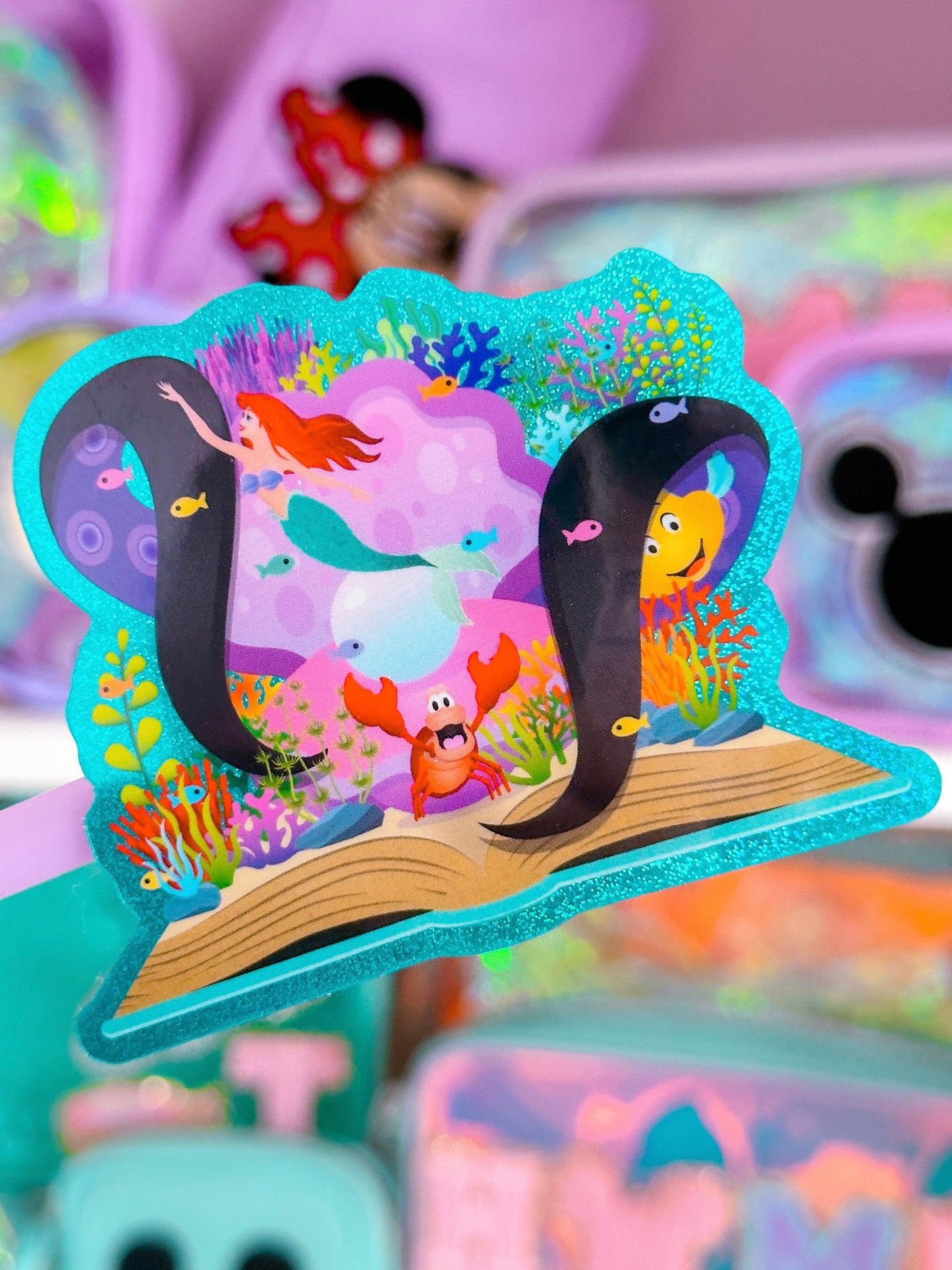 Waterproof Sticker - (Ariel) Storybook