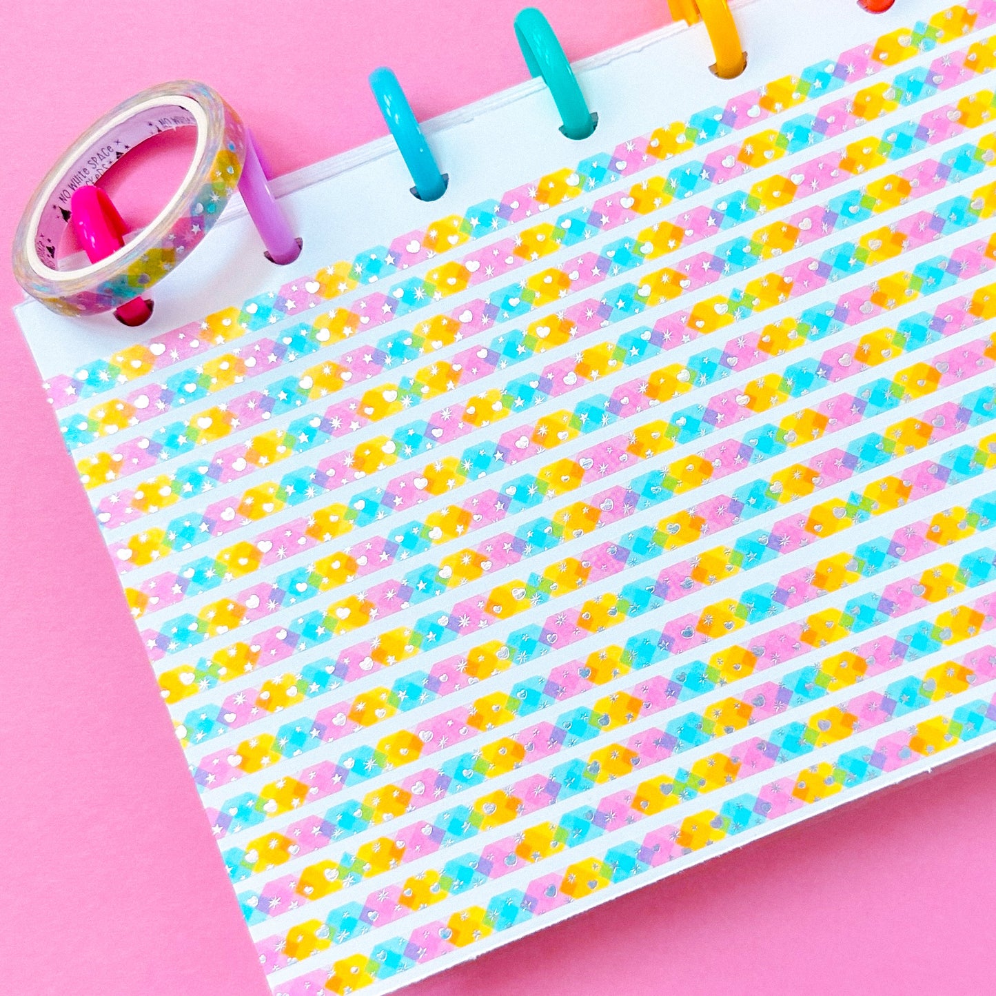 5MM Foiled Washi Tape - Pastel Prisms
